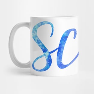 Cursive Southern Connecticut State University Mug